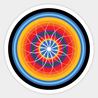 Rainbow Mandala Sticker